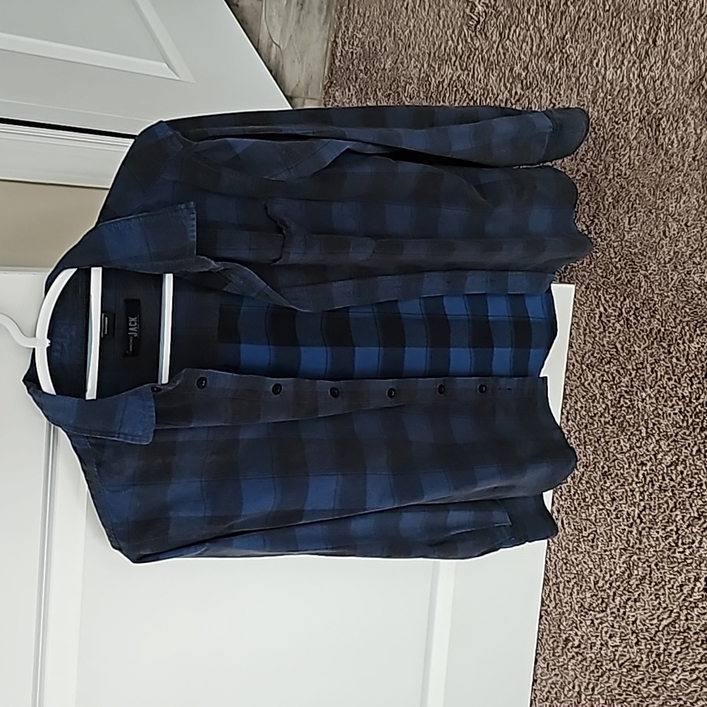Mens small slim fit corduroy plaid button up